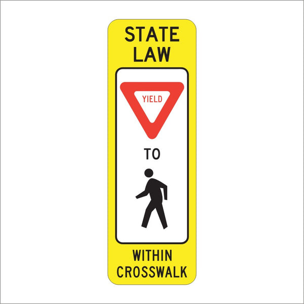 R1-6 IN STREET PEDESTRIAN CROSSING (YIELD) SIGN – Main Street