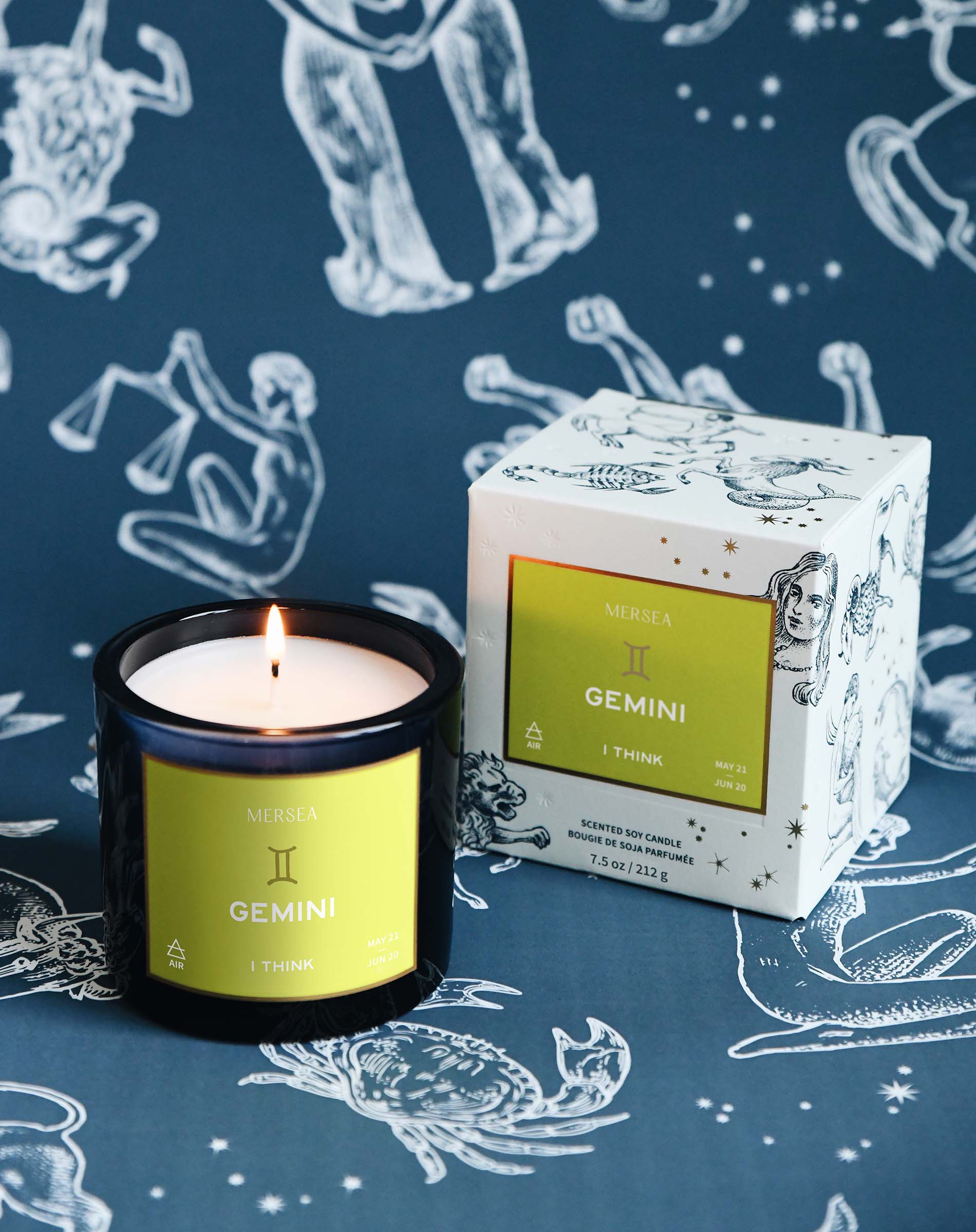 Gemini Zodiac Candle - (May 21 - June 20) – MERSEA