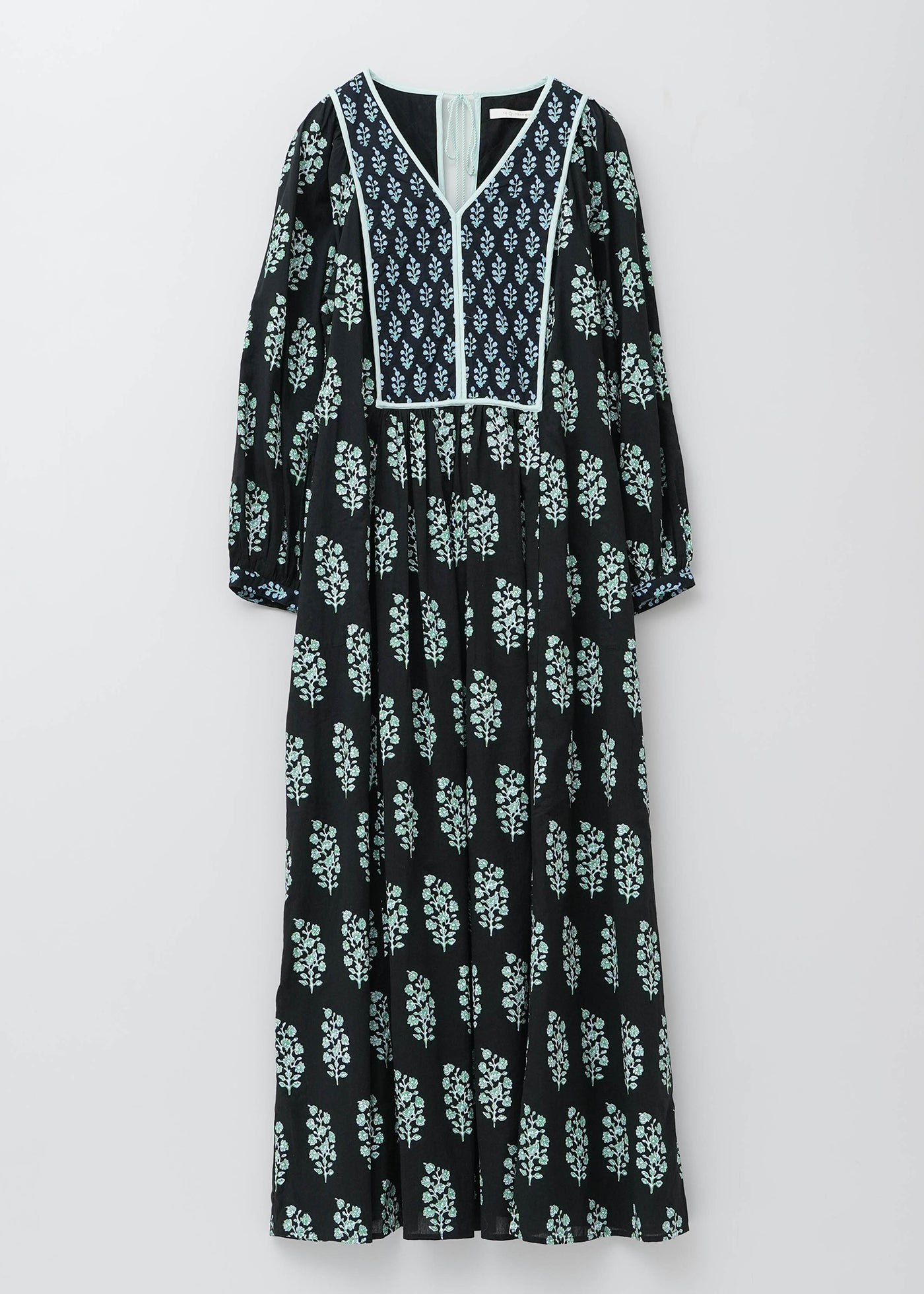 Cotton Voile Ethnic Combination Print Gather Dress | Pasand by ne