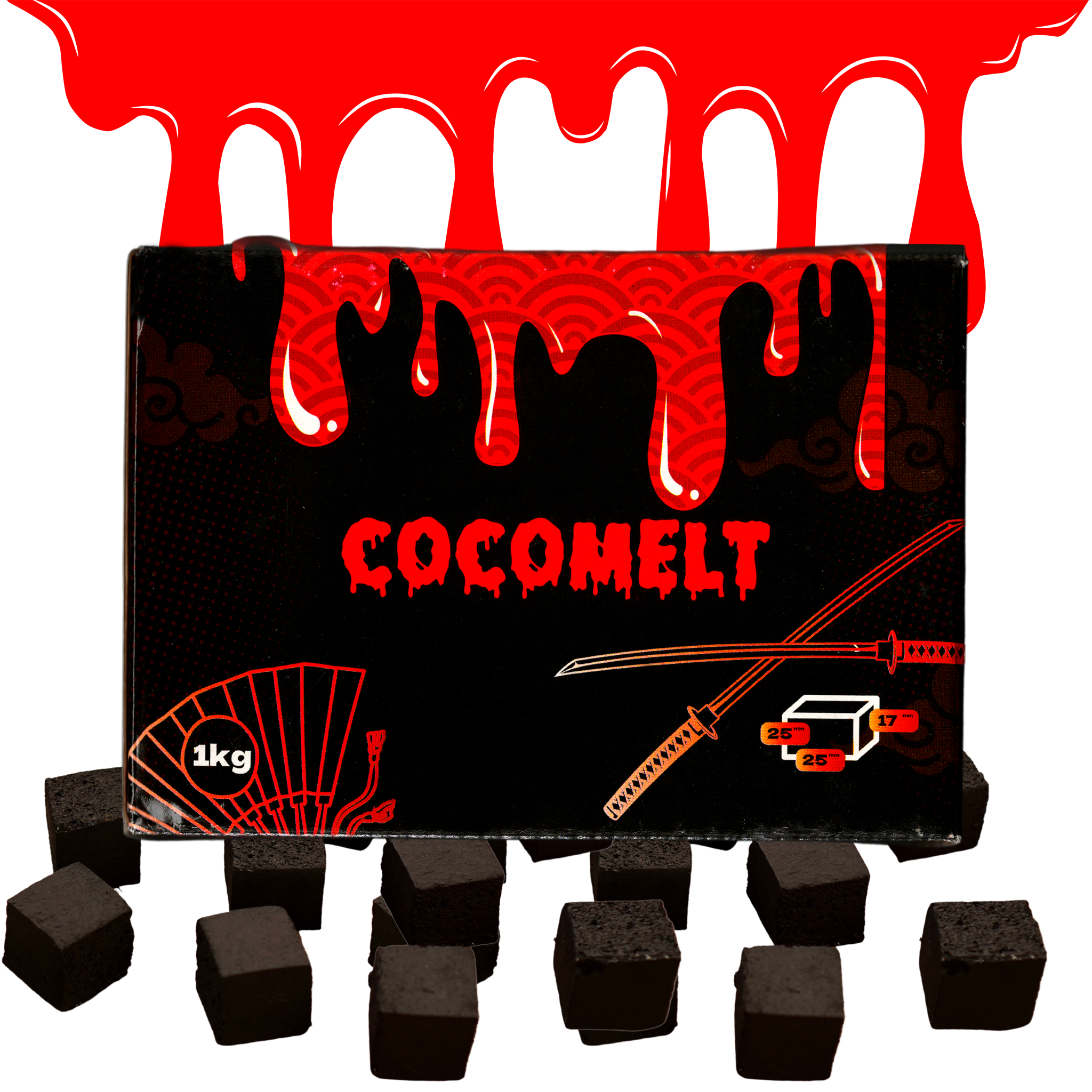 シーシャ 炭｜FLAT 17mm – COCOMELT – NEWEMO SHISHA