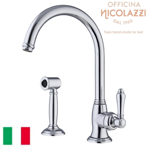 イタリア製 高級 キッチン水栓 3456WS 混合水栓 【受注生産