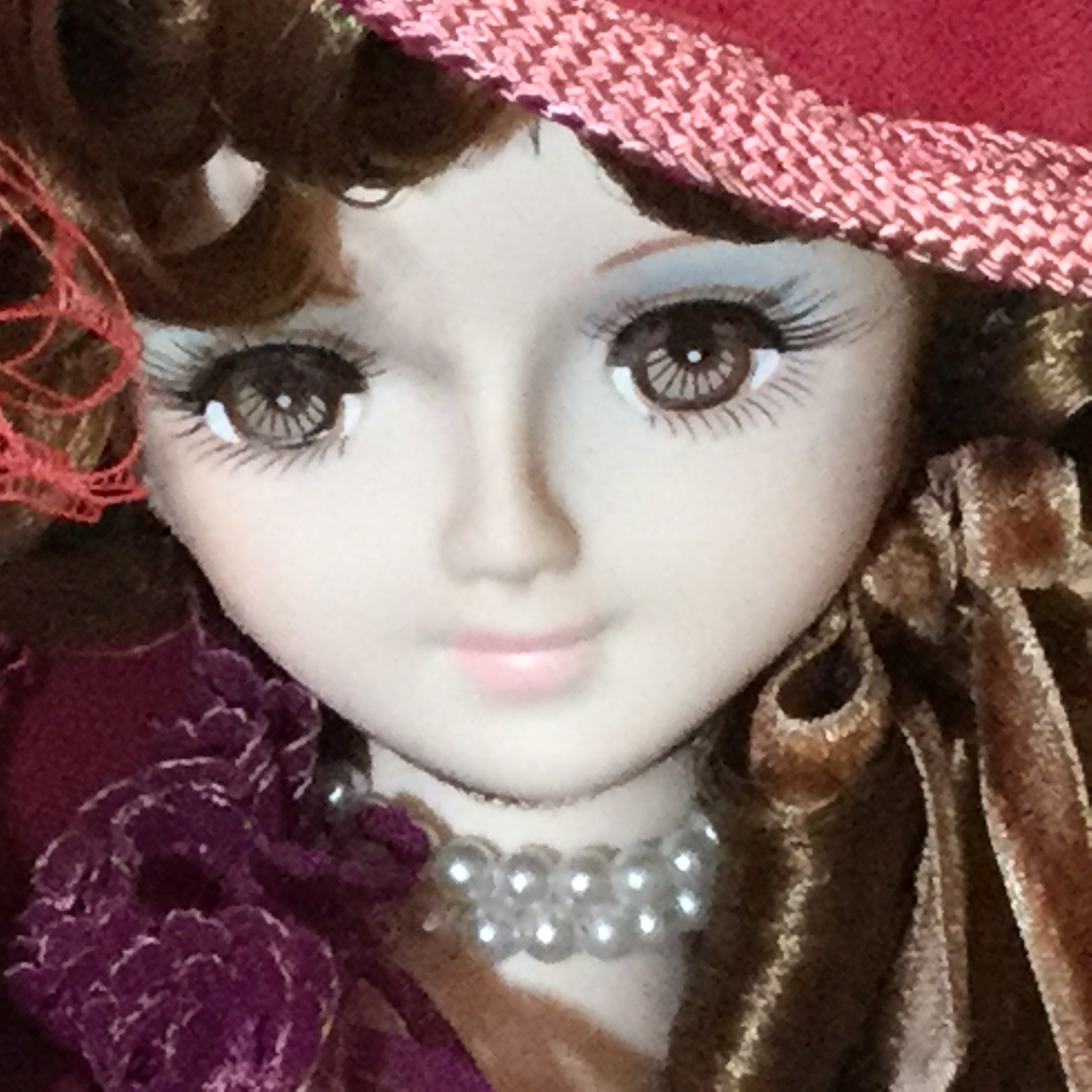 昭和レトロ フランス人形 西洋貴婦人 約76cm 、ヤフオクで出品してい