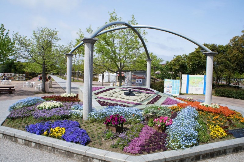 海の中道海浜公園花時計花壇は今が見頃です！ – 西日本短期大学 緑地