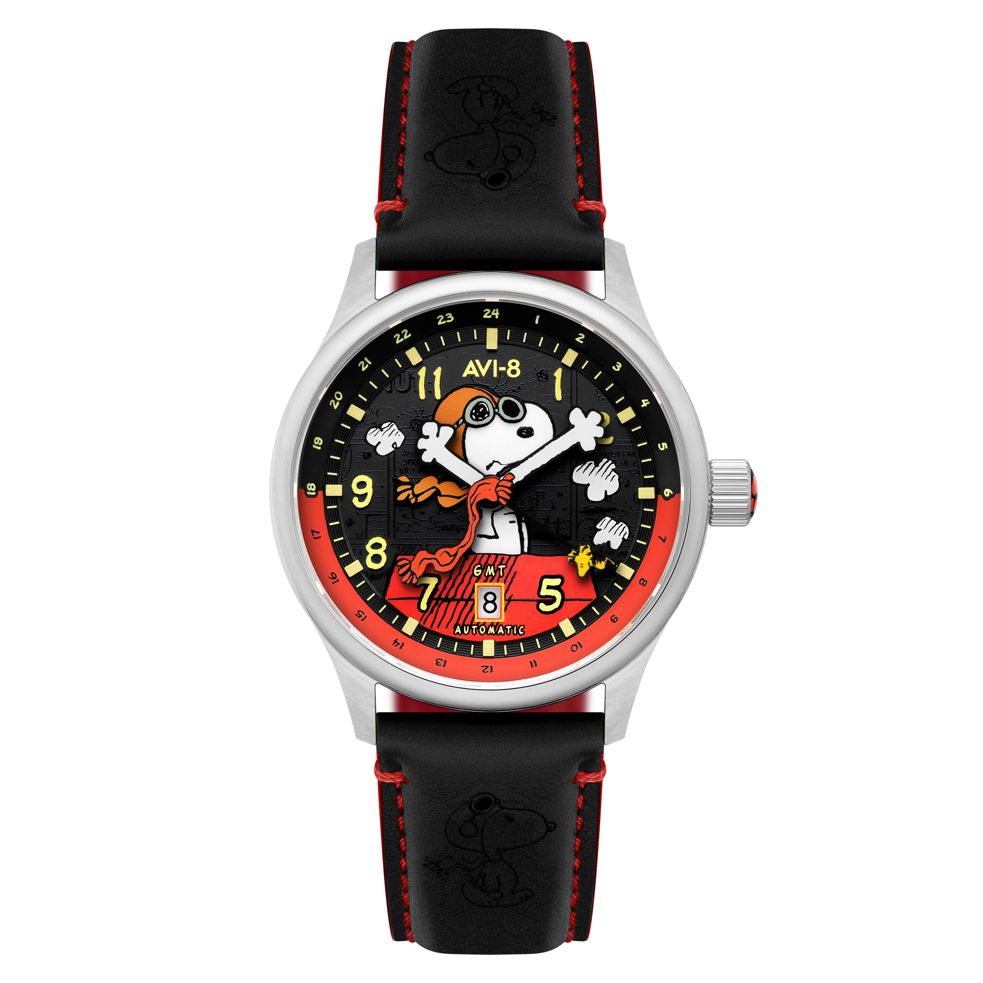 Doghouse Red | Hawker Hurricane Kent GMT Automatic Peanuts Snoopy