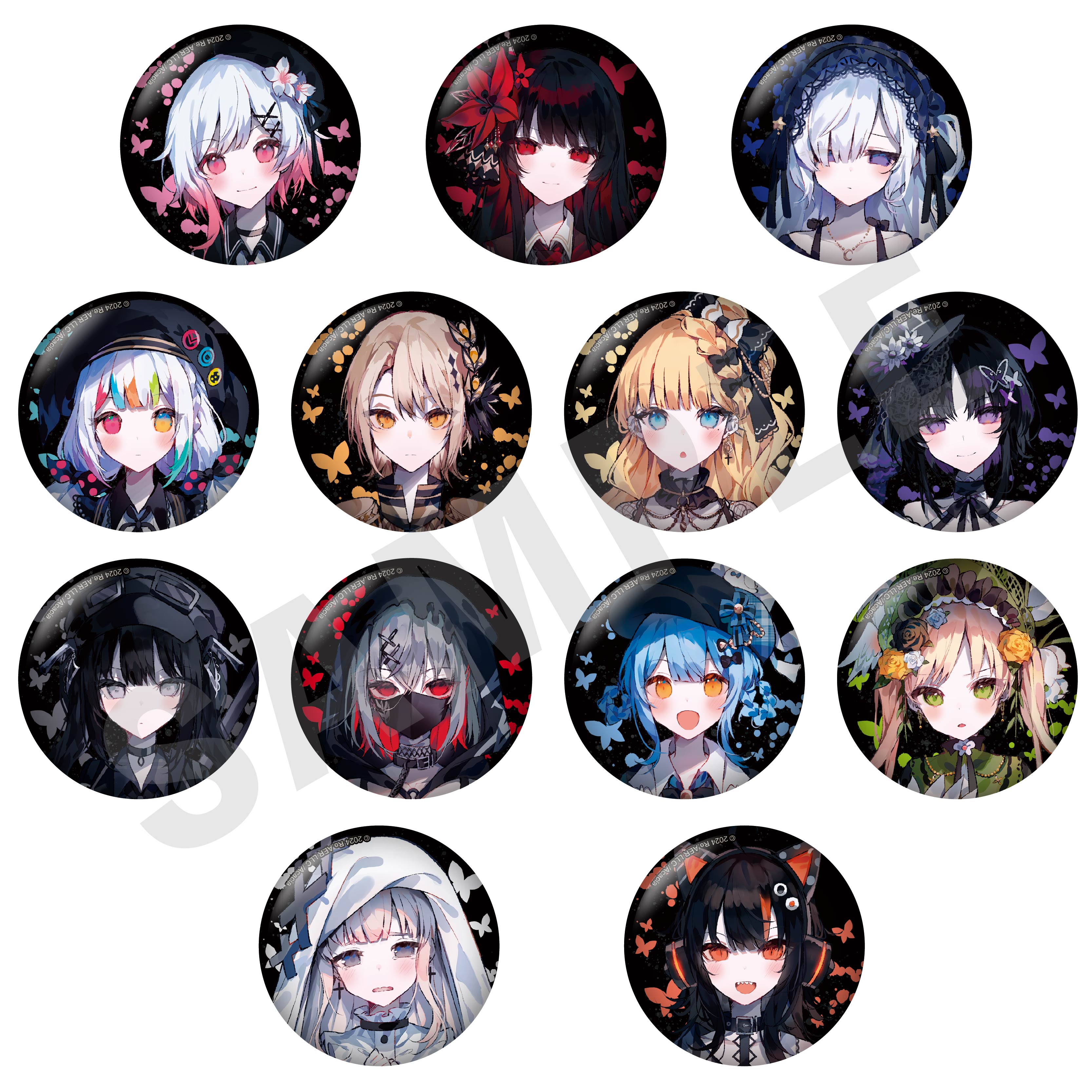 単品】「魔法少女ノ魔女裁判」トレーディング缶バッジ（全13種