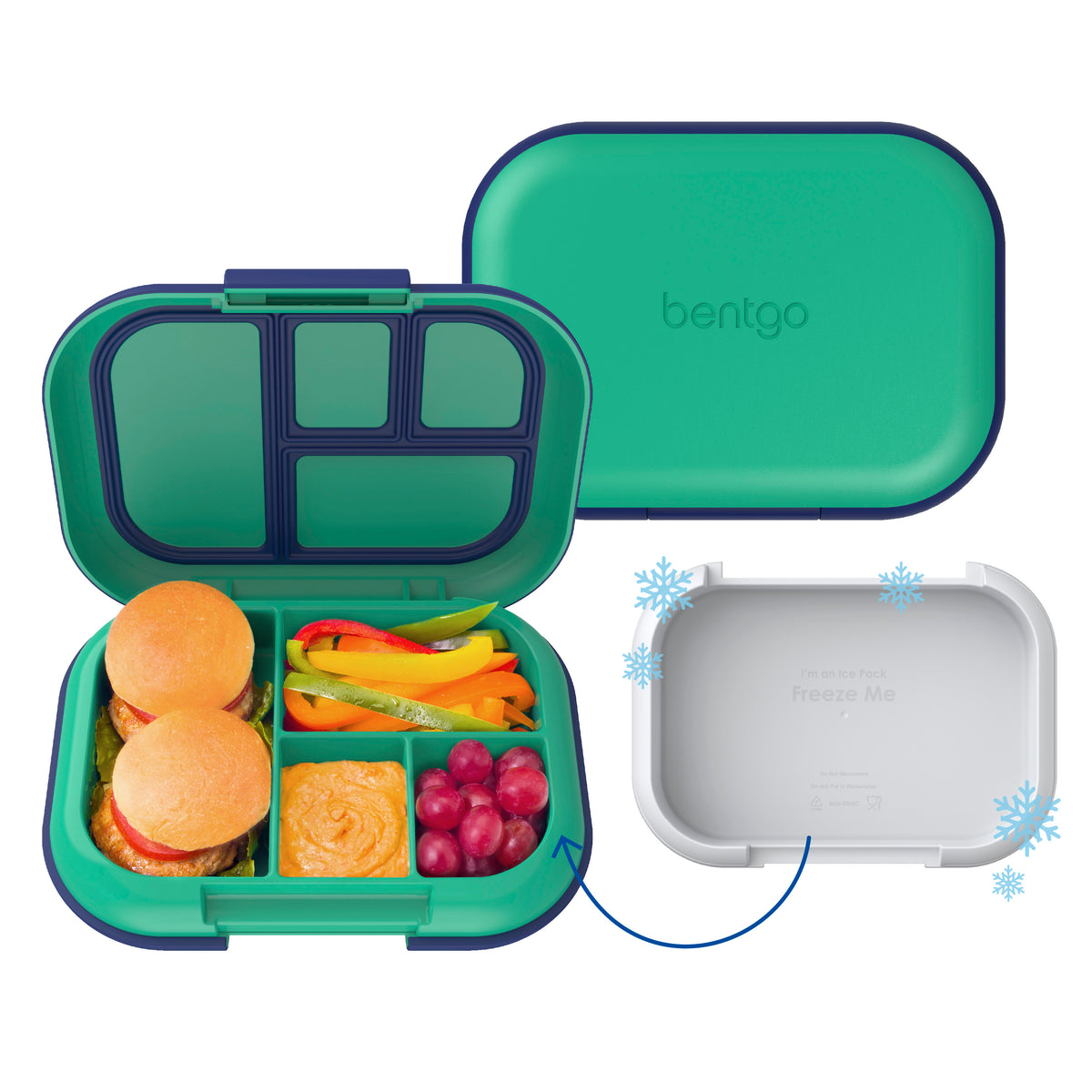 Bentgo® Chill Kids Lunch Box 2-Pack | Lunch Boxes With Ice Packs