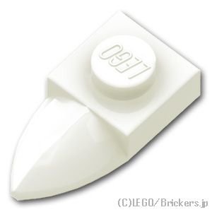 LEGO® パーツ 4224792 プレート 1 x 1 - 歯 水平：[White / ホワイト