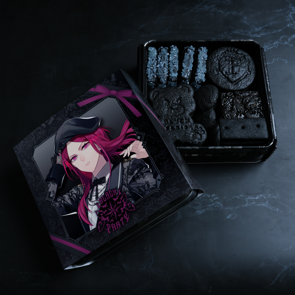 Team P】BLVCK COOKIE TIN（ブラックスター -Theater Starless- ver