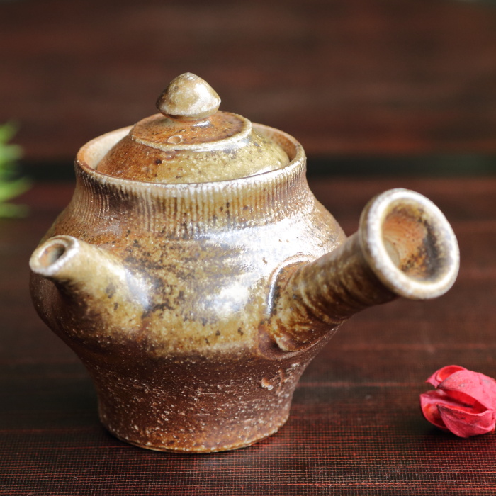 小島憲二 伊賀急須 満容量200ml 作家もの伊賀焼焼締茶器 日本茶中国茶