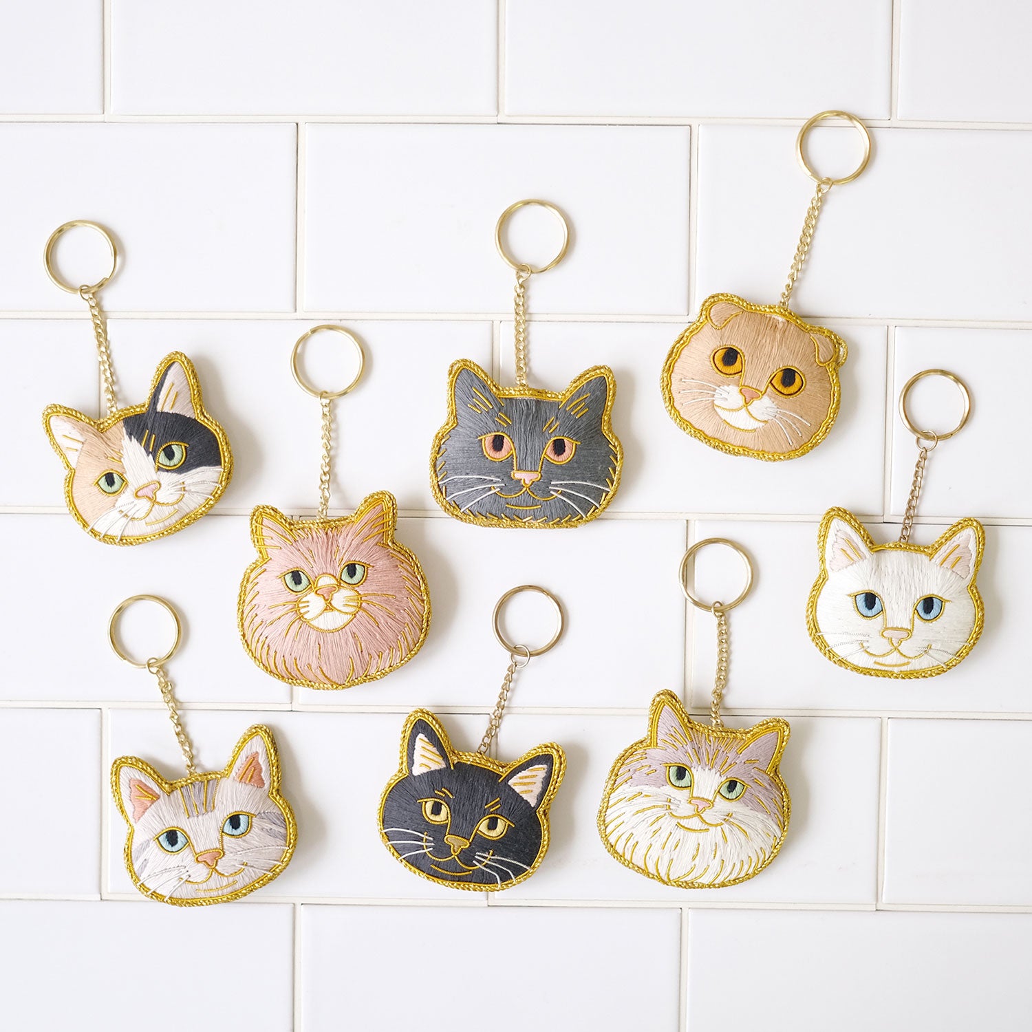 cocca(コッカ) ｜生地通販｜ニャトリエ 刺繍キーホルダー