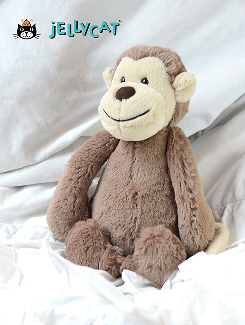 Jellycat (ｼﾞｪﾘｰｷｬｯﾄ）Bashful Monkey Medium バシュフル モンキー M