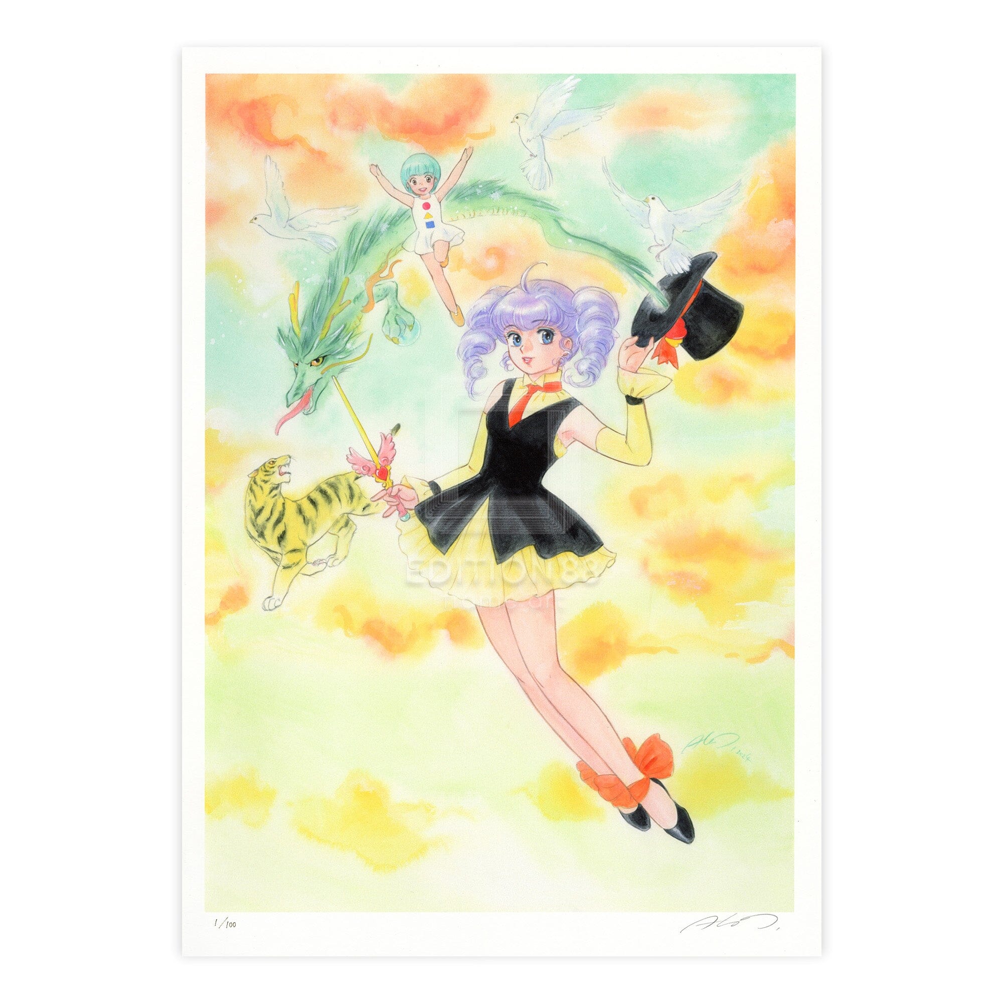 魔法の天使クリィミーマミ」88グラフ Magic March/ 高田明美（直筆