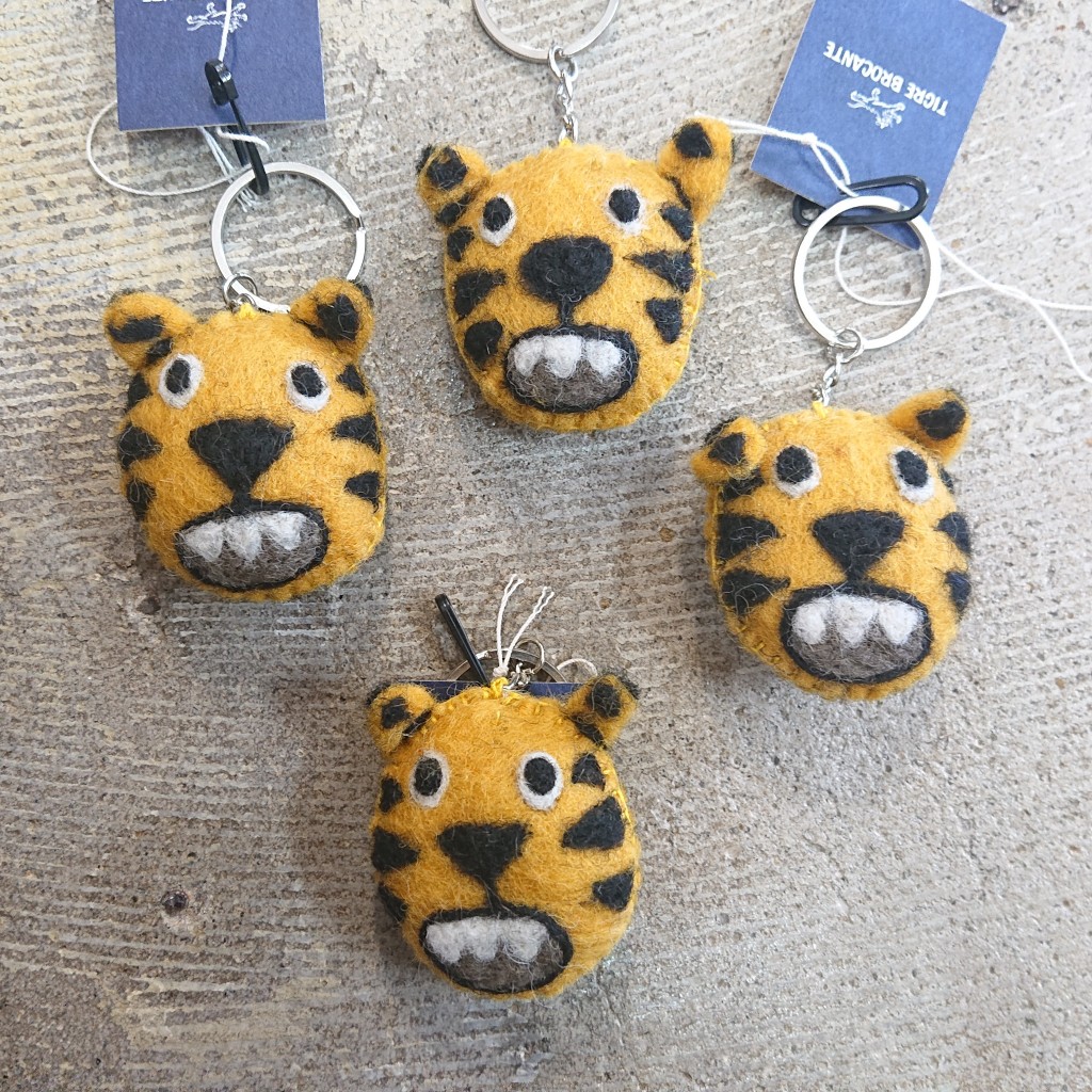 Tigre brocante 虎フェルトマスコット ￥2.000+TAX｜藤井衣料店