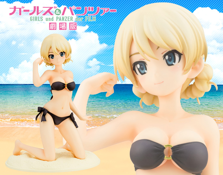 ガールズ＆パンツァー 劇場版」より、「ダージリン」の水着姿が登場