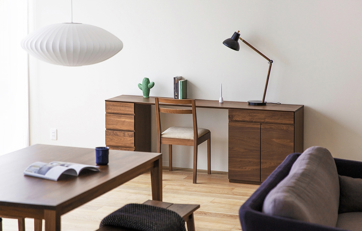 ASTER DESK SET10 240天板 + 30キャビネット (左開き) + 60チェスト +