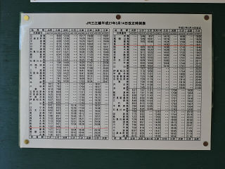JR西日本の時刻表(その4)