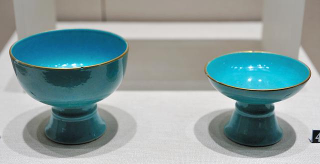 未使用 平安 猛 作 青磁釉貫入 抹茶茶碗