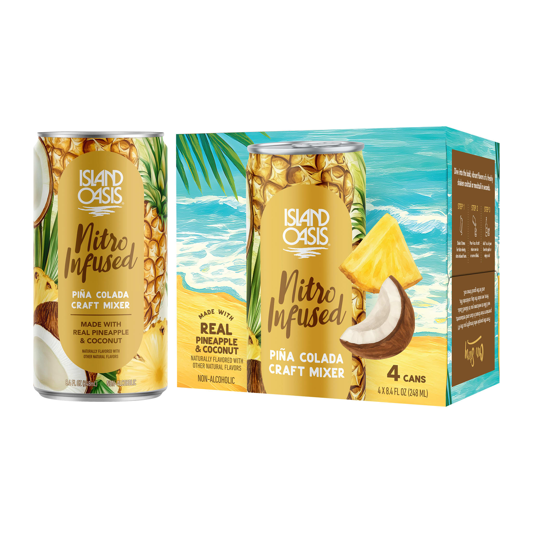 Island Oasis Nitro Infused Pina Colada Craft Mixer
