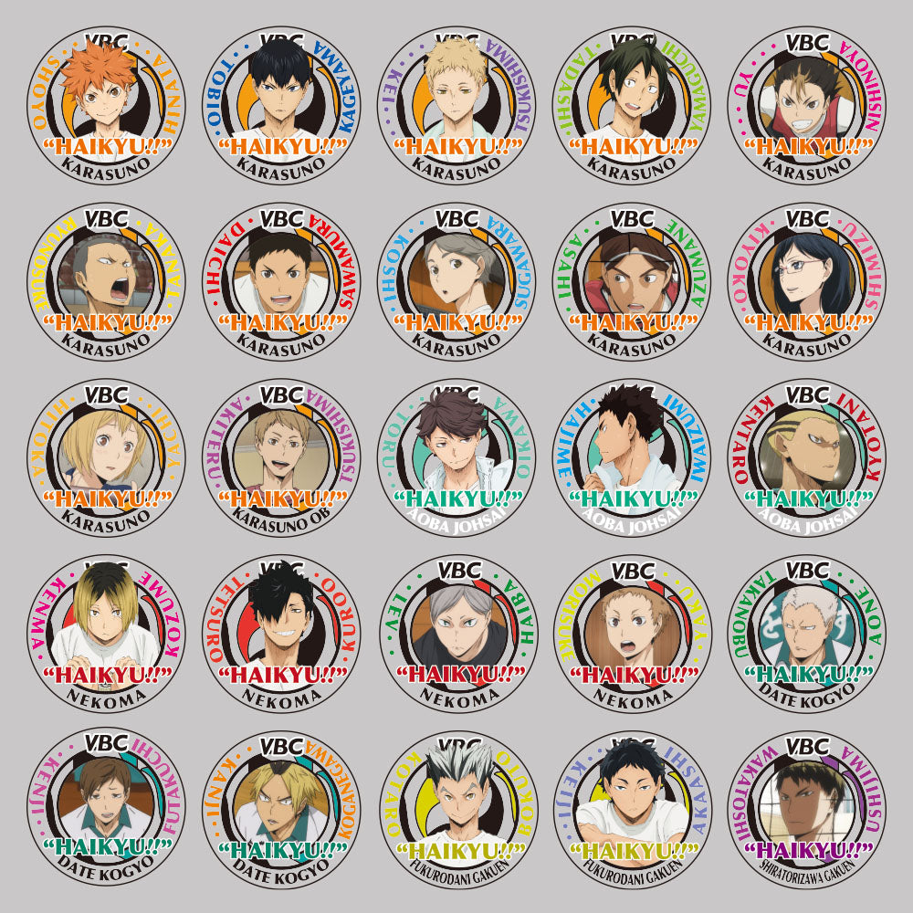 ハイキュー!! アクリルバッジコレクション2016Ver．全25種 – JUMP SHOP