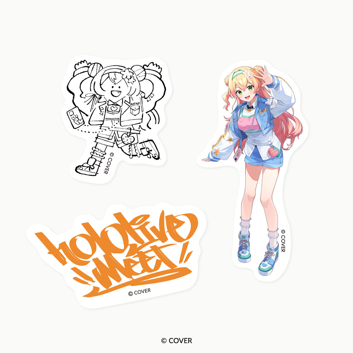 hololive Meet 2025」ステッカーセット 桃鈴ねね - Tokyo Otaku Mode