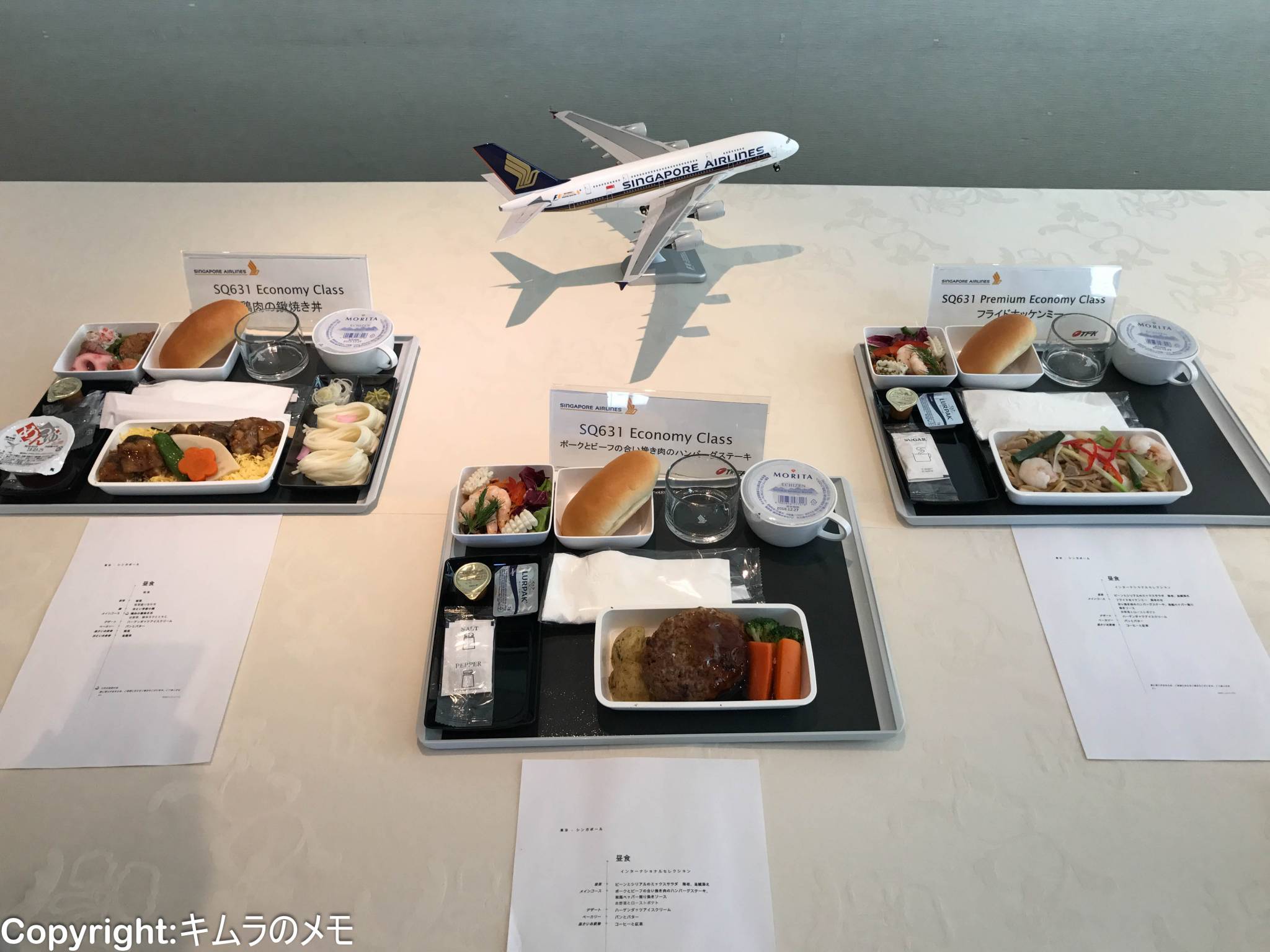 シンガポール航空全クラス 羽田～シンガポール 631便 B773 (2018/02