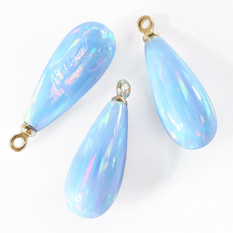 人工オパール(KYOTO OPAL) シズク スカイブルー/G – 貴和製作所