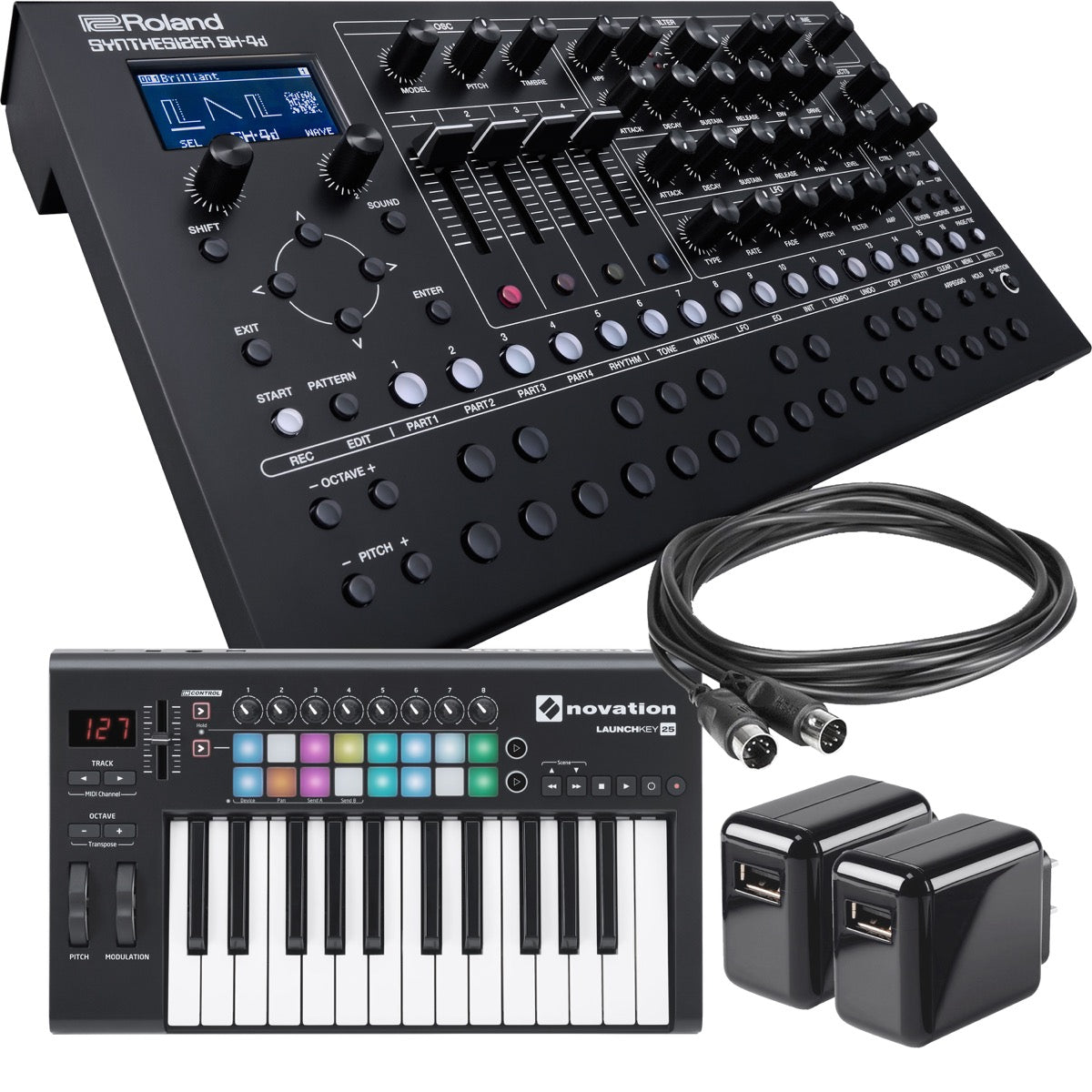 Roland SH-4d Desktop Synthesizer CONTROLLER RIG – Kraft Music