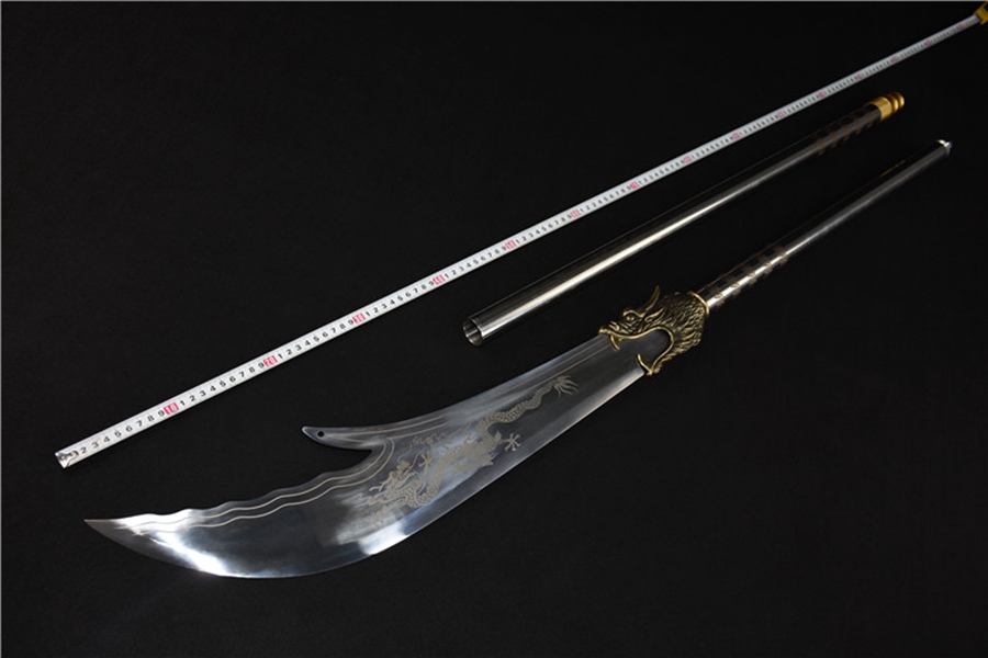 青龙偃月刀- 龙泉刀剑网_传统宝剑_手工菜刀_武士刀_清剑_唐剑_厂家官网