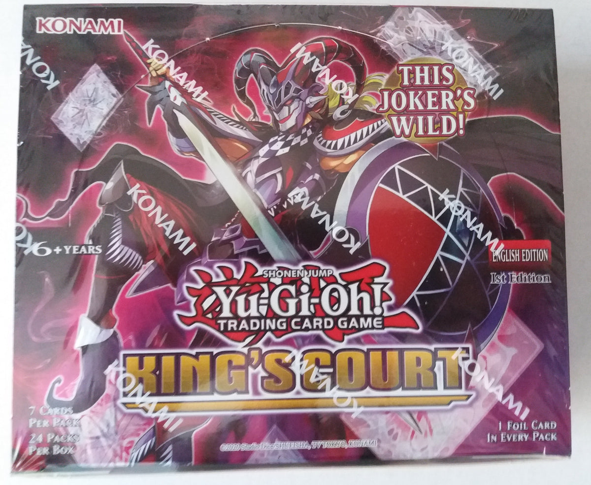 Sealed Yu-Gi-Oh 1st Ed Kings Court Booster Box (24 Packs Per Box