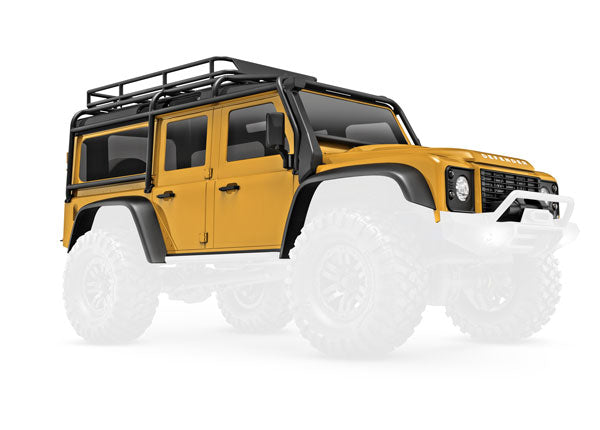トラクサス 1/18 TRX4M ランドローバー ディフェンダーD110 タン 塗装