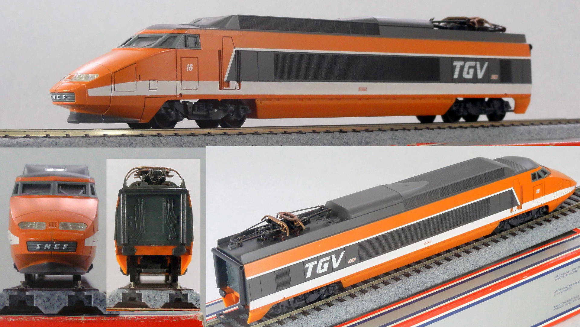 LIMA HO】TGV SNCF フランス新幹線6両編成 希少品 3D各矢視詳細写真