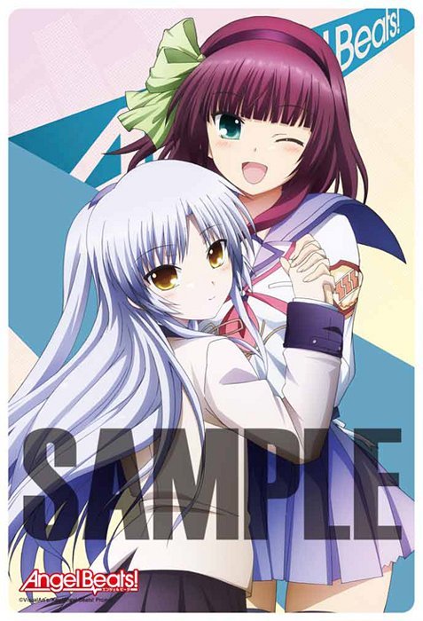 CDJapan : Angel Beats! Big Mouse Pad Yuri & Kanade Character Goods