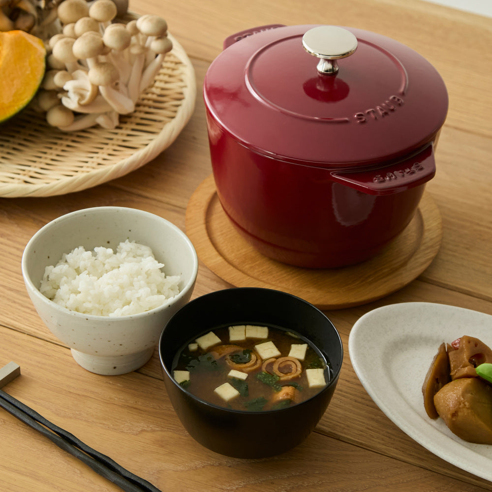 STAUB(ストウブ）ラ・ココット de GOHAN M ボルドー 40505-301