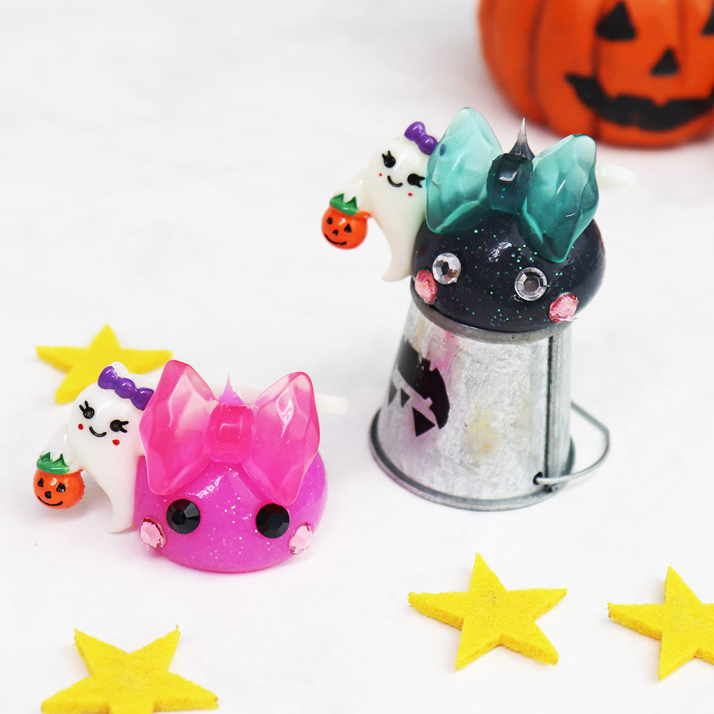 おばけちゃんとビッグリボンメガほっぺちゃんキーチェーン／ハロウィン