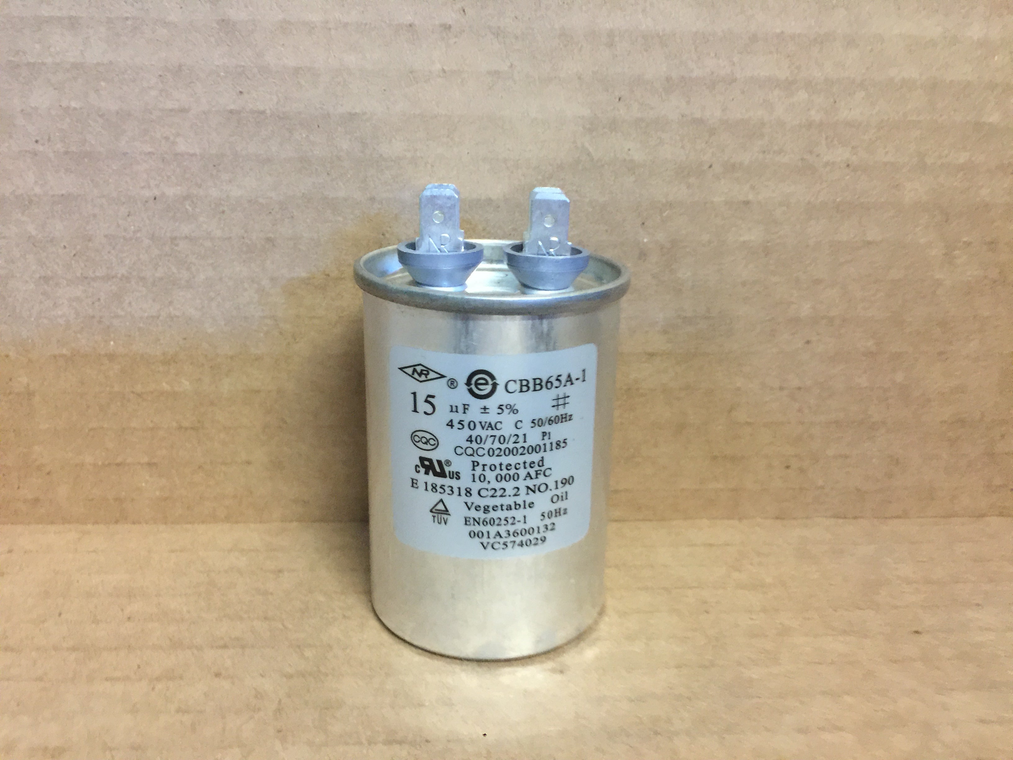 15UF x 450 VAC Round Capacitor 50/60 Hertz – Surplus City