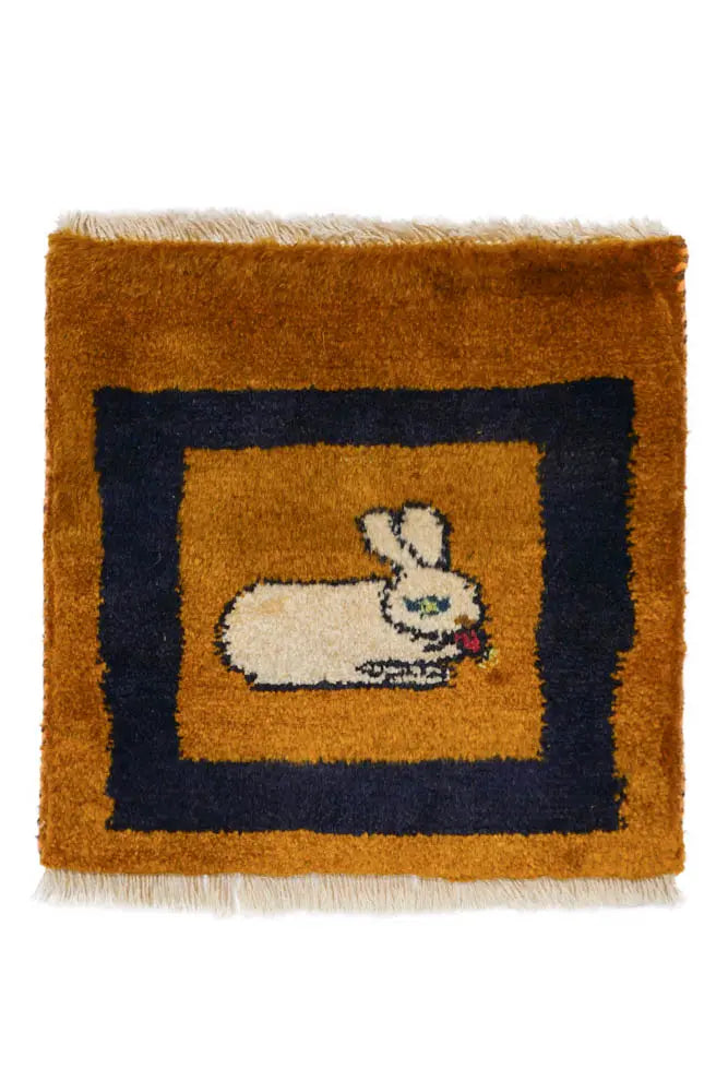 ペルシャギャッベ 約41cm x 39cm｜SATHI RUGS