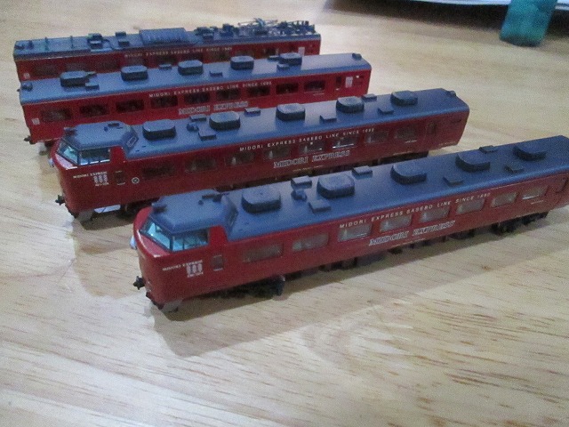 Nゲージ JR九州 485系RED EXPRESS MIDORI EXPRESS