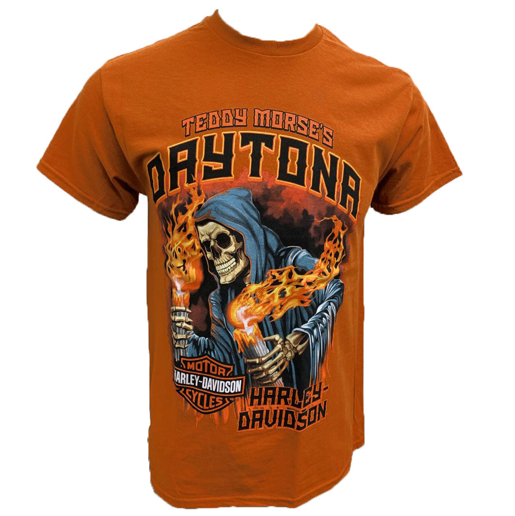 Teddy Morse's Daytona Harley-Davidson Grim Reaper Bob Men's Short Slee
