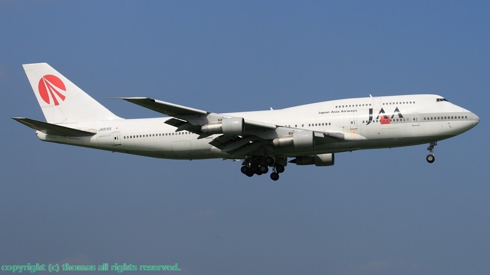 JA8189 JAA Boeing 747-300