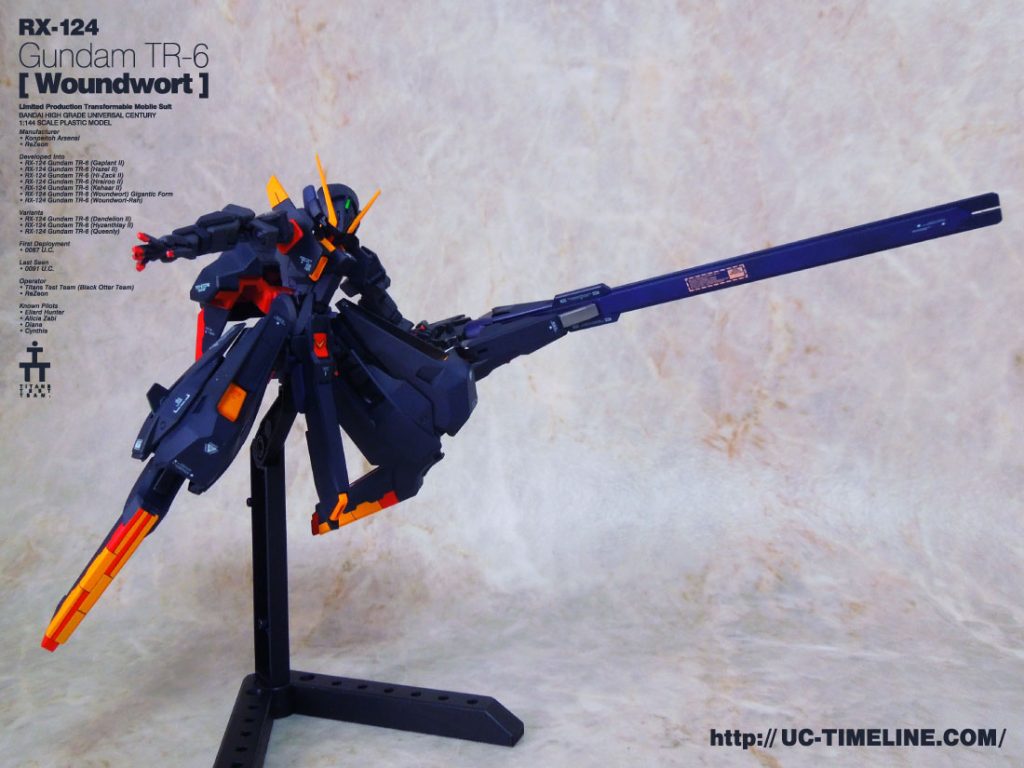 HGUCガンダムTR-6ウーンドウォートティターンズカラーで完成報告