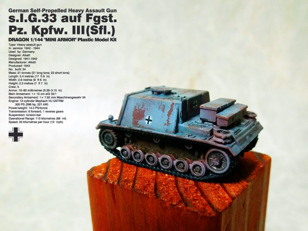 ドラゴン 創業30周年記念 ”ミニアーマー”シリーズ 1/144 s.I.G.33 III