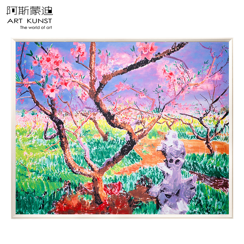 周春芽：桃花始盛开_中国艺术家_签名版画_阿斯蒙迪官方网站