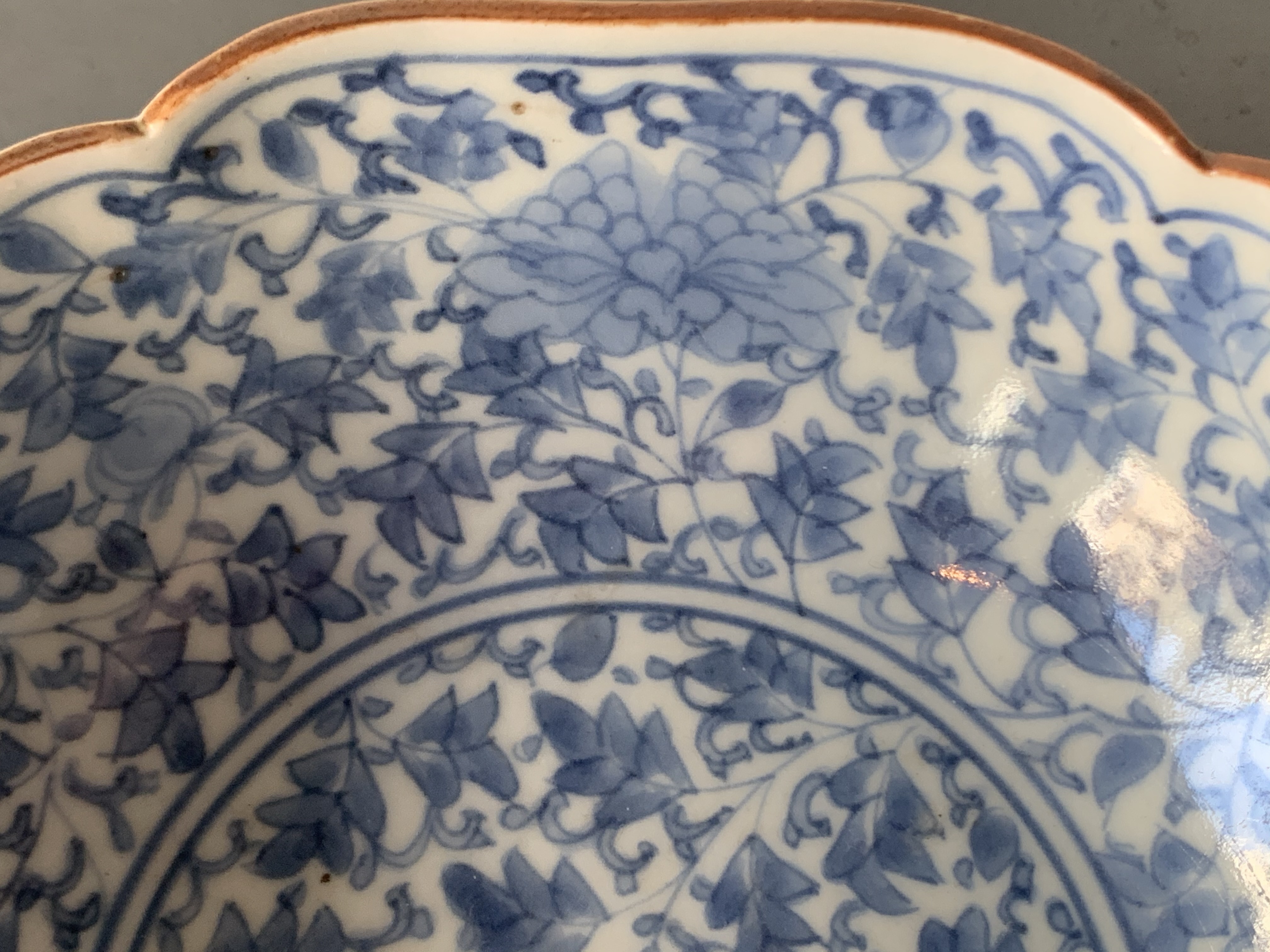 古伊万里染付花唐草文膾皿｜古美術 桃凛