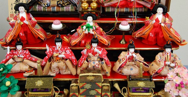 京甫作 収納雛十人飾｜雛人形・五月人形なら人形の和光