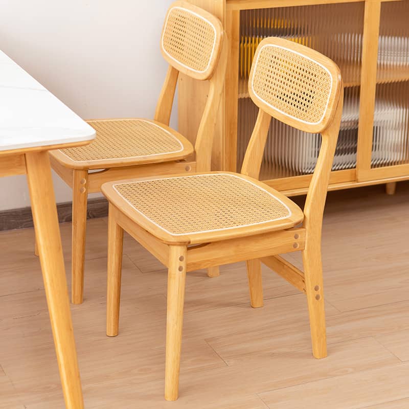 ダイニングチェア ラタン素材+竹製 軽く頑丈環境に優しい | hsl-70