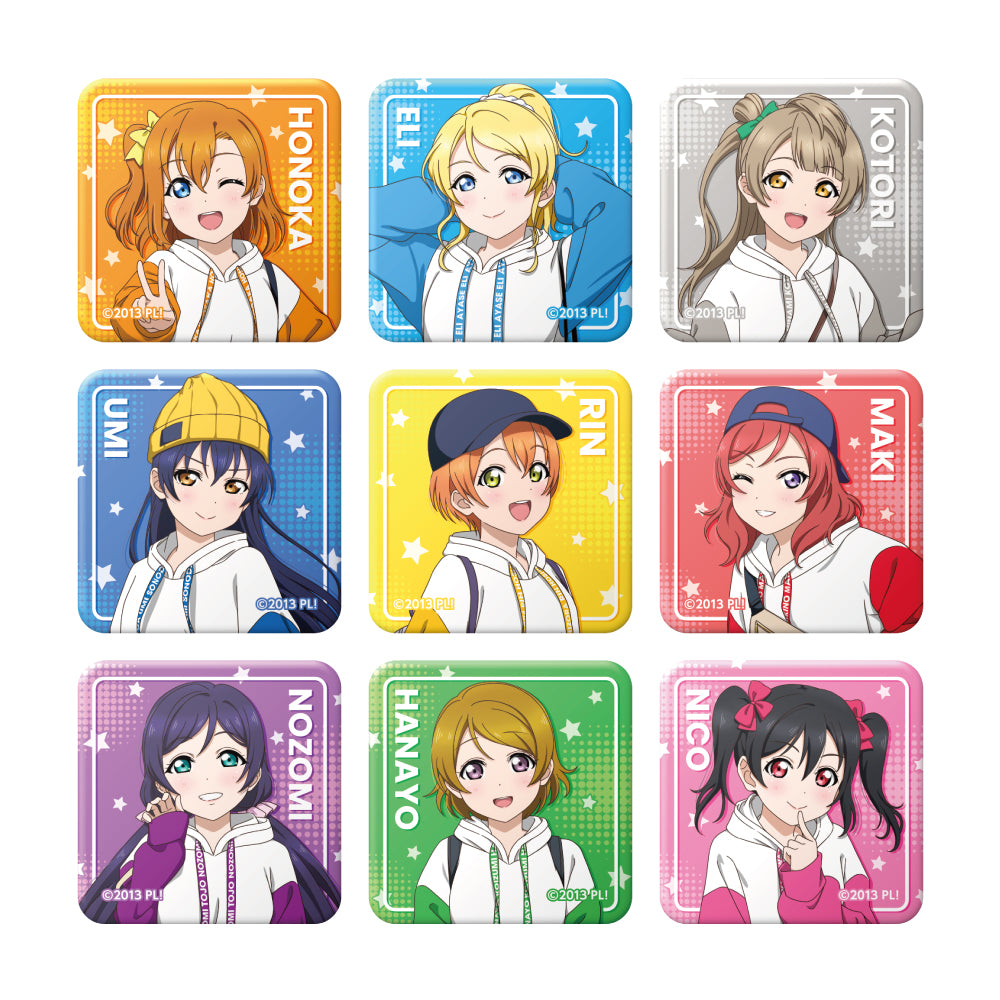 ラブライブ！ トレーディング描き下ろしスクエア缶バッジ（単品