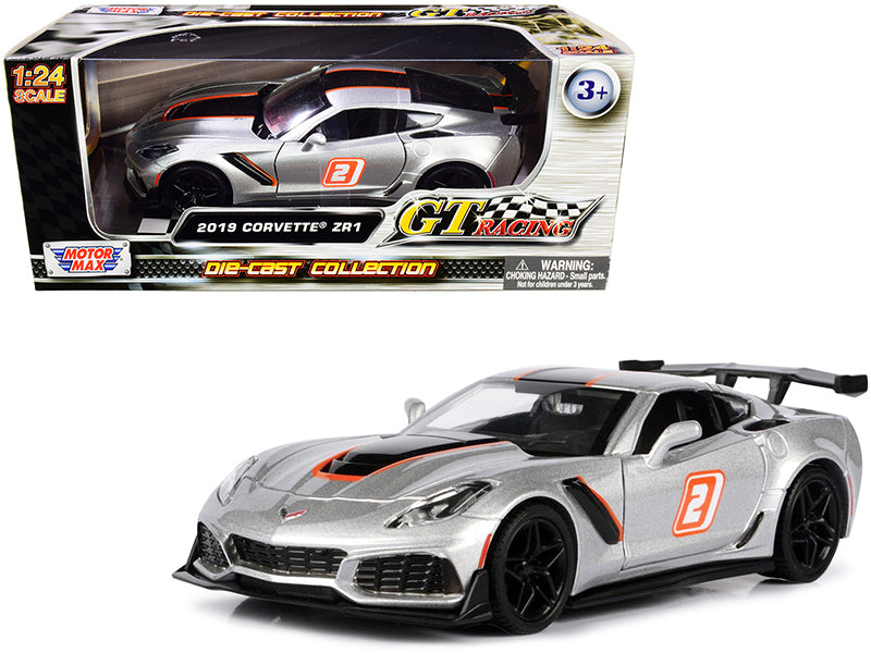 2019 Corvette ZR1 Silver 1/24 Diecast | Corvette Store Online