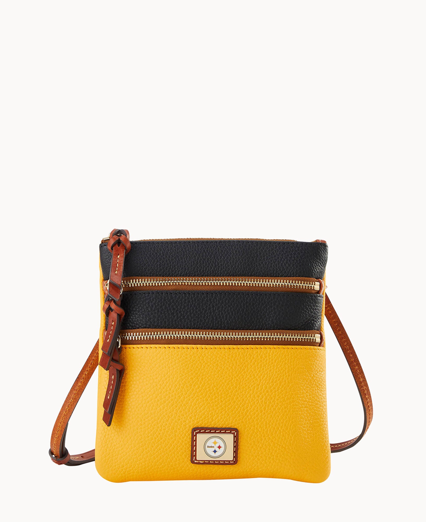 NFL Steelers Triple Zip Crossbody – Dooney & Bourke