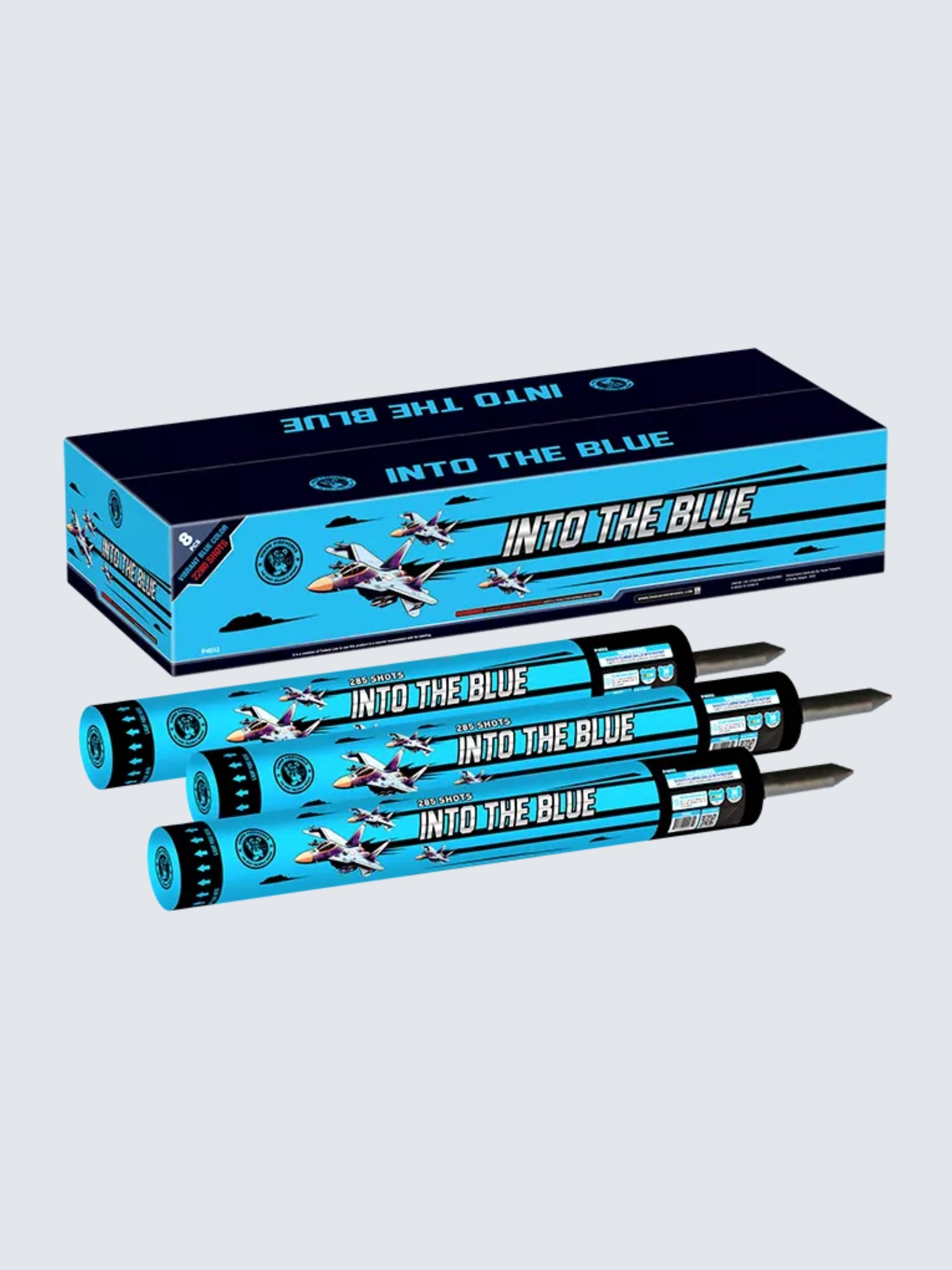 Into The Blue | 285 Shot Barrage Candle at Elite Fireworks