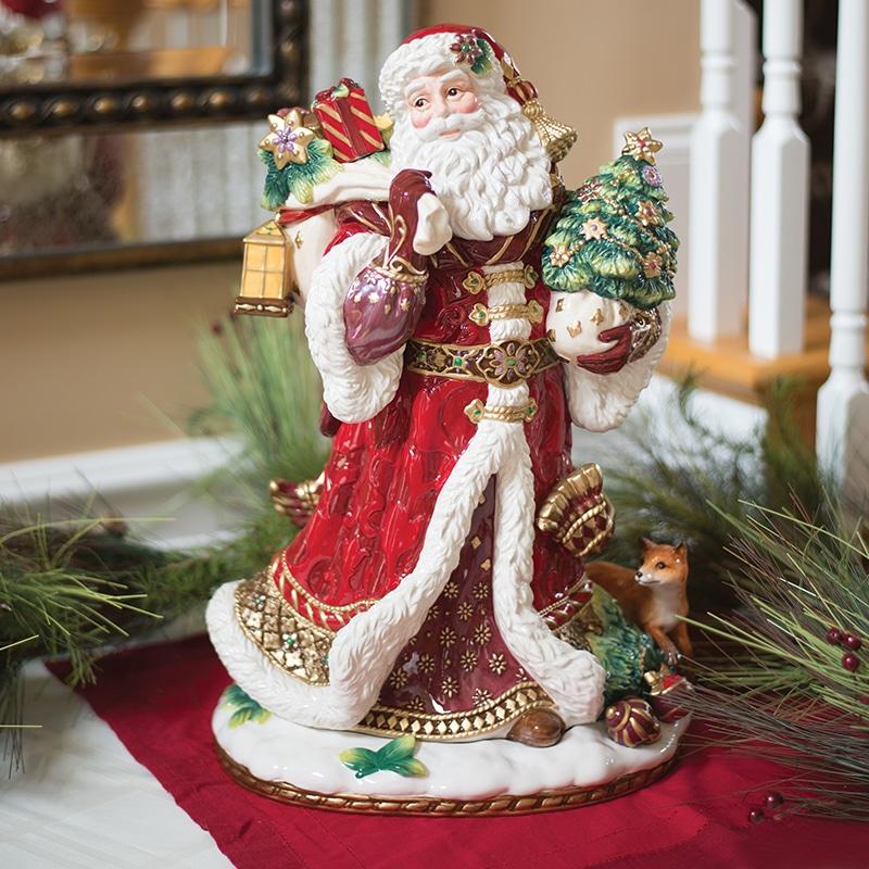 Renaissance Holiday Santa Figurine, 18.5 IN
